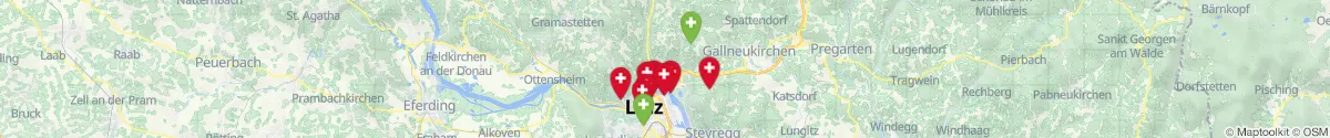 Kartenansicht für Apotheken-Notdienste in der Nähe von Kirchschlag bei Linz (Urfahr-Umgebung, Oberösterreich)